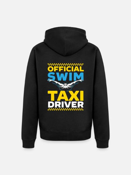Official Swim Taxi Driver Taxi Taxicab Cab Driver - Unisex Premium Organic Zip Hoodie - black