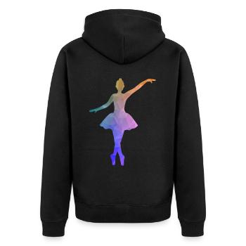 Cours de danse classique Gift Dance Dancer Ballerina - Veste à capuche bio Premium Unisexe - noir - Dos - Nico (187cm)