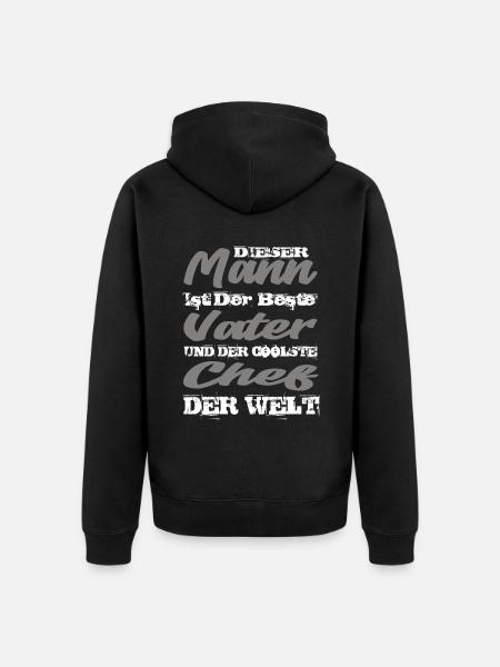 Chef - Unisex Premium Bio Zip Hoodie - Schwarz