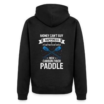 Chinese Boat Race for Dragon Boat Trainers - Unisex Premium Organic Zip Hoodie - black - Back - Nico (187cm)