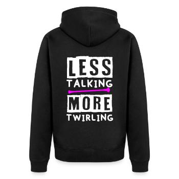Baton Twirler, Baton Twirling, Gymnastics - Unisex Premium Organic Zip Hoodie - black - Back - Nico (187cm)