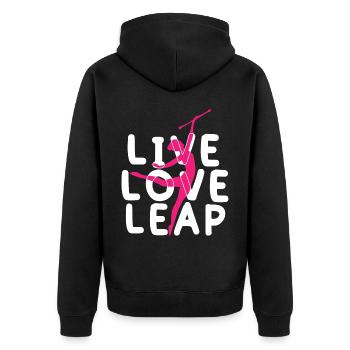 Baton Twirler, Baton Twirling, Gymnastics - Unisex Premium Organic Zip Hoodie - black - Back - Nico (187cm)