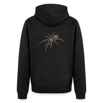 Tarentule I Tarantula Terrarium motif pour - Veste à capuche bio Premium Unisexe - noir - Dos - Nico (187cm)