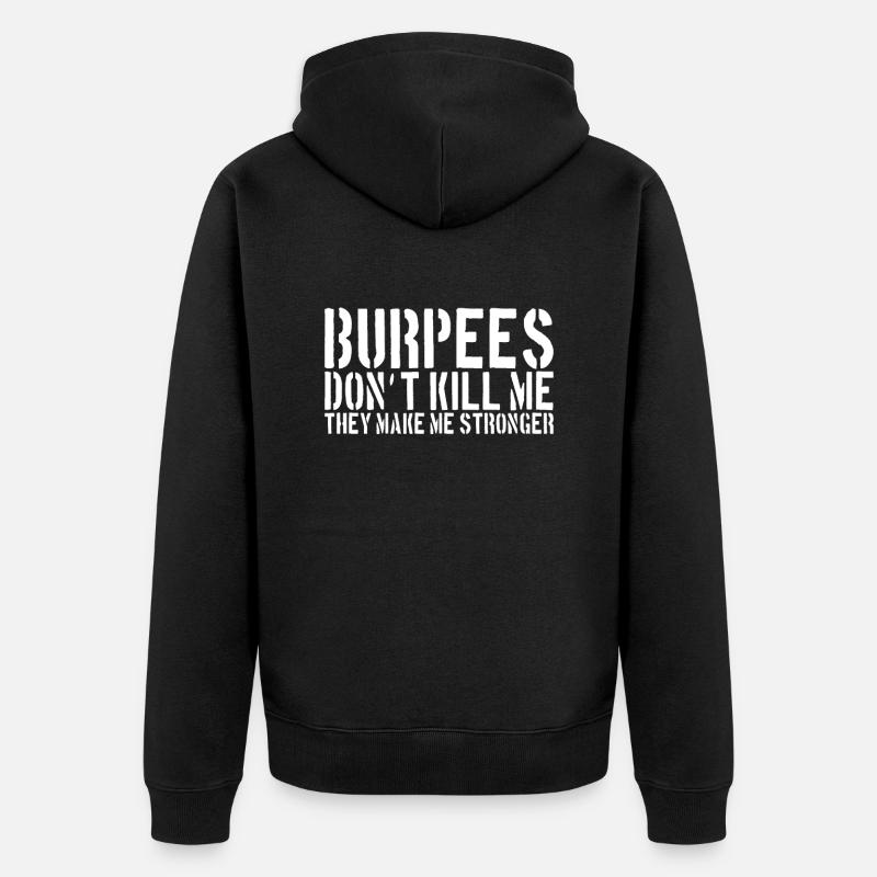 Burpee dicton - Veste à capuche bio Premium Unisexe - noir