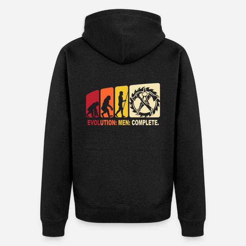 Zimmermann Evolution carpenter - Unisex Premium Organic Zip Hoodie - black
