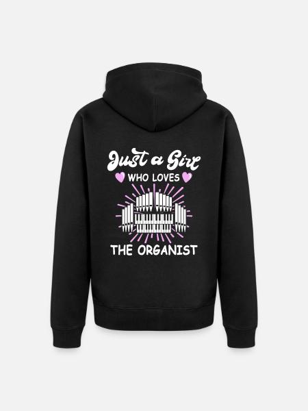 Orgues Organistes - Veste à capuche bio Premium Unisexe - noir
