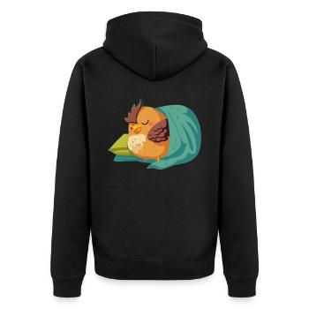 Éleveur de poulet Chuchoteur de poulet Animal de ferme - Veste à capuche bio Premium Unisexe - noir - Dos - Nico (187cm)