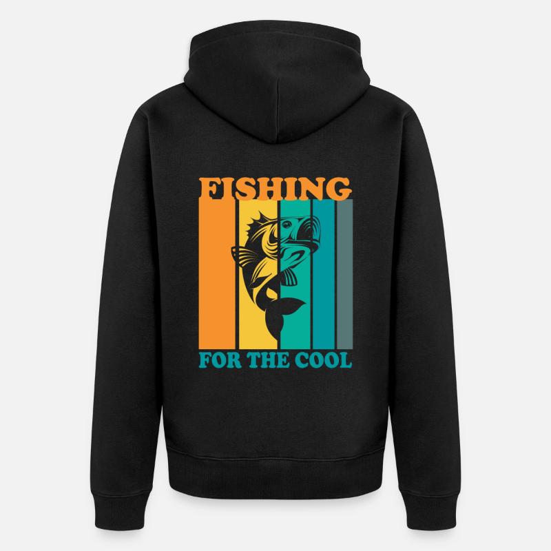 Pêche aux plus cool - - Veste à capuche bio Premium Unisexe - noir