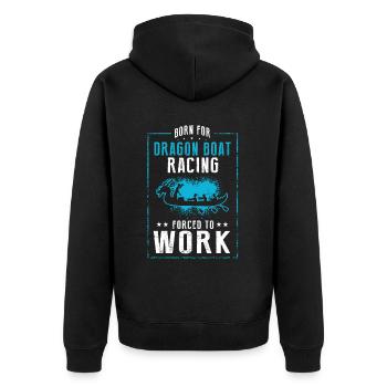 Thème de bateau-dragon pour pagayer en bateau-dragon - Veste à capuche bio Premium Unisexe - noir - Dos - Nico (187cm)
