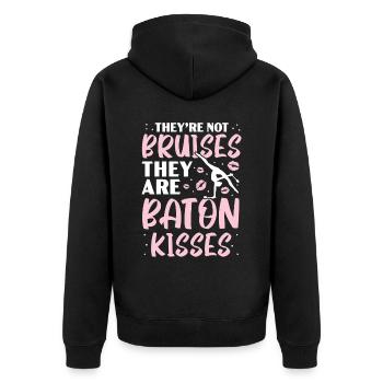 Il n’y a pas d’ecchymoses ce sont des baisers de matraque Tw - Veste à capuche bio Premium Unisexe - noir - Dos - Nico (187cm)