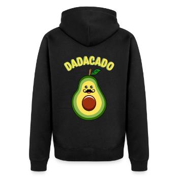 Dadacado Avocat Guacamole Lover Avocats - Veste à capuche bio Premium Unisexe - noir - Dos - Nico (187cm)