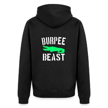 Bête Burpee - Veste à capuche bio Premium Unisexe - noir - Dos - Nico (187cm)