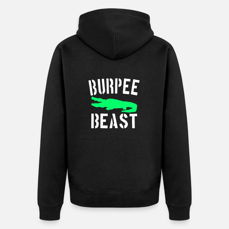 Bête Burpee - Veste à capuche bio Premium Unisexe - noir