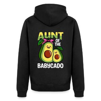 Tante de Babycado Guacamole amateur d’avocat - Veste à capuche bio Premium Unisexe - noir - Dos - Nico (187cm)