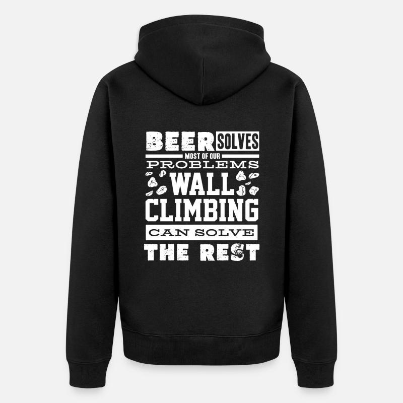 Grimpeurs muraux, grimpeurs de murs - Veste à capuche bio Premium Unisexe - noir