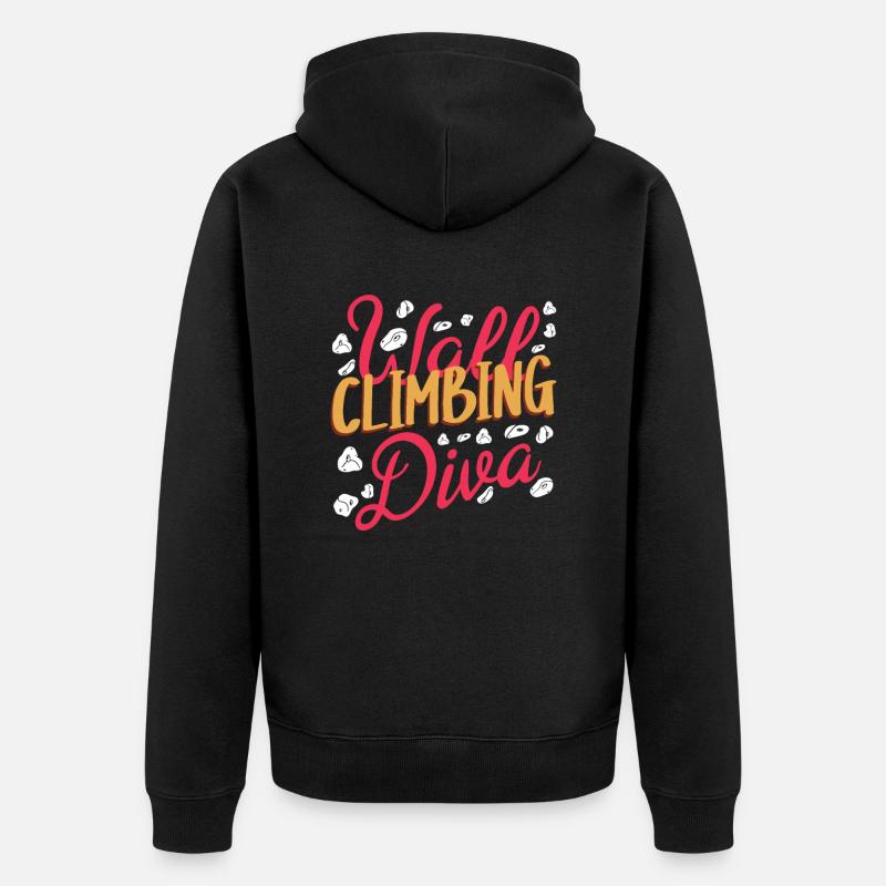 Grimpeurs muraux, grimpeurs de murs - Veste à capuche bio Premium Unisexe - noir