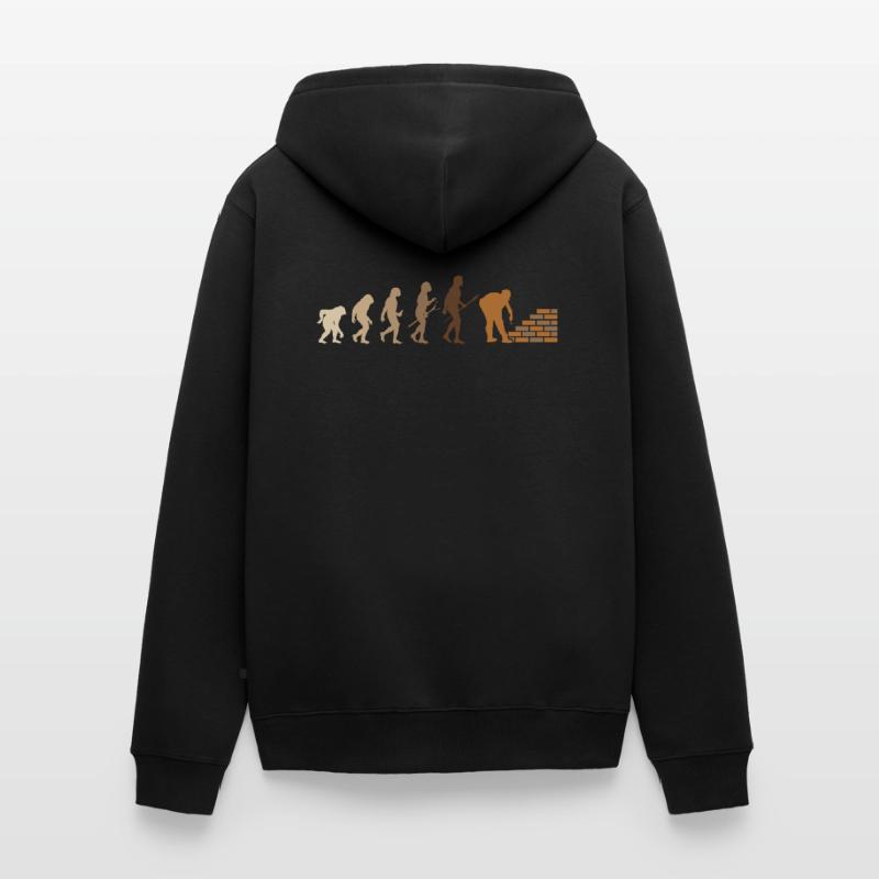 Brickie Bricks Construction Worker Bricklayer Unisex Premium Organic Zip Hoodie