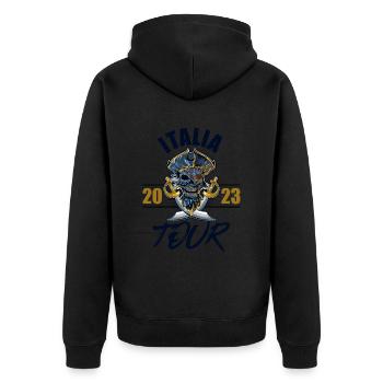 Italia 2023 Squelette - Veste à capuche bio Premium Unisexe - noir - Dos - Nico (187cm)