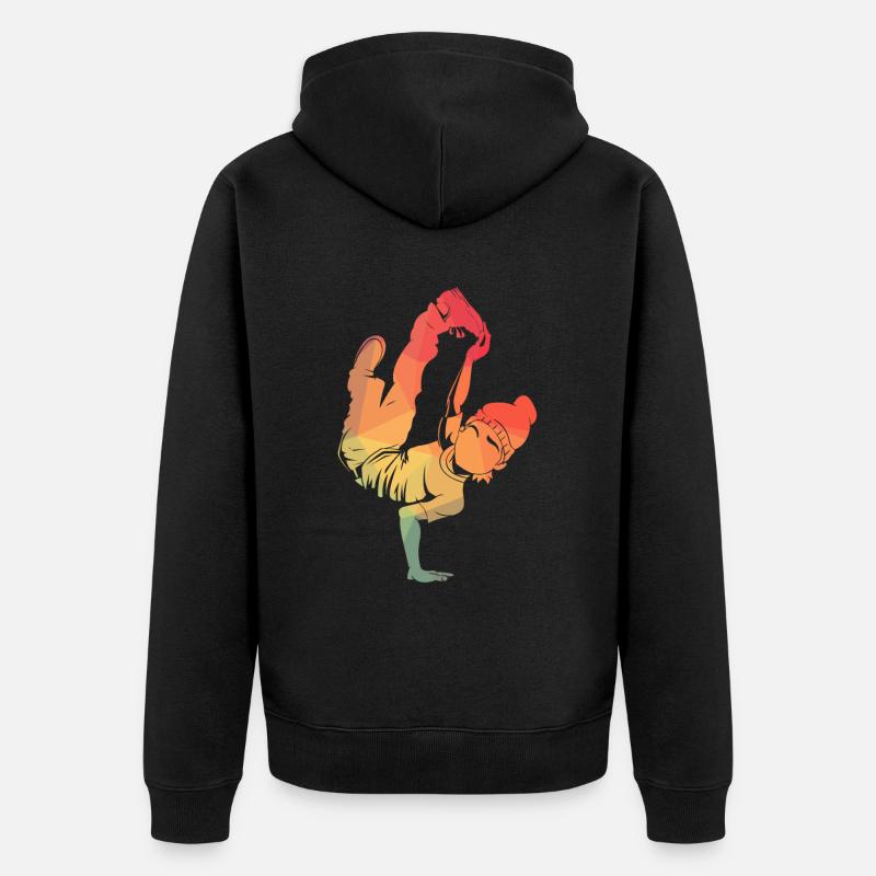 Hip Hop breakdance Danse - Veste à capuche bio Premium Unisexe - noir