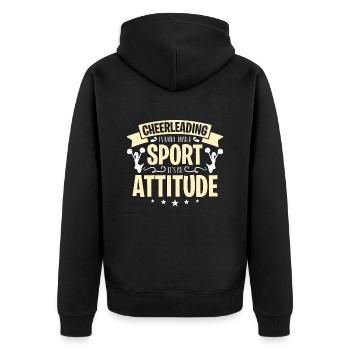 Le cheerleading est plus qu’une équipe d’encouragements - Veste à capuche bio Premium Unisexe - noir - Dos - Nico (187cm)