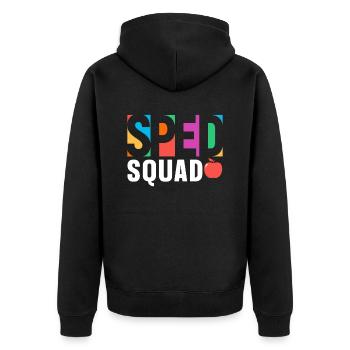 Special Education Team Teachers Special Education Profession - Unisex Premium Organic Zip Hoodie - black - Back - Nico (187cm)