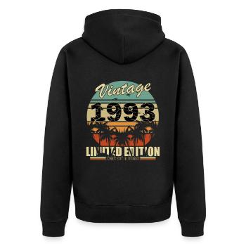 1993 - Né en 1993 - Fantastique depuis 1993 - Veste à capuche bio Premium Unisexe - noir - Dos - Nico (187cm)
