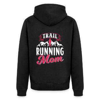 Trail Running Maman Race Runner Trail Running - Veste à capuche bio Premium Unisexe - noir - Dos - Nico (187cm)