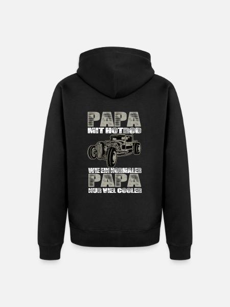Hotrod - Unisex Premium Bio Zip Hoodie - Schwarz