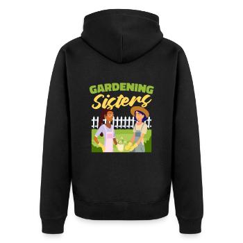 Hobby Jardinier Jardinier Jardinier Sœur - Veste à capuche bio Premium Unisexe - noir - Dos - Nico (187cm)
