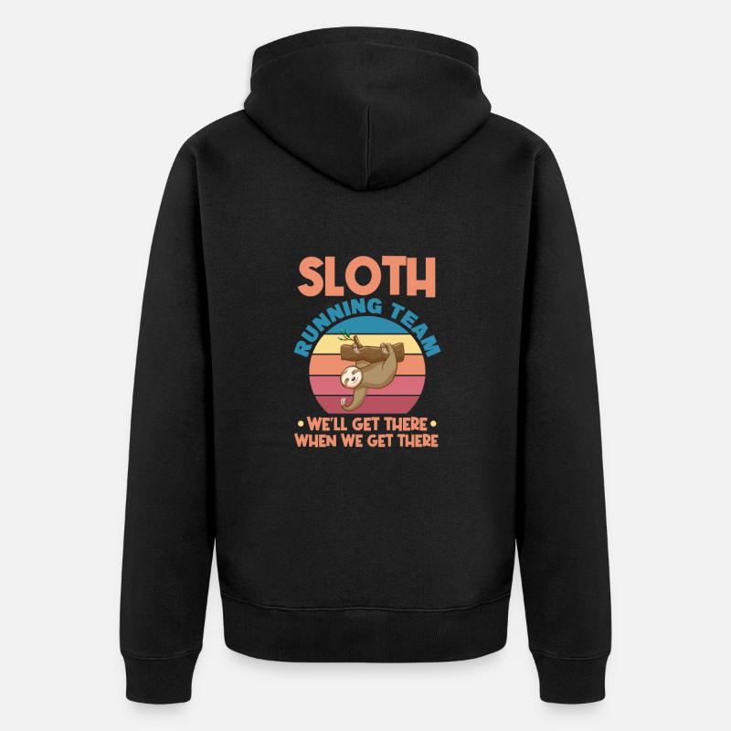 Courir - Veste à capuche bio Premium Unisexe - noir