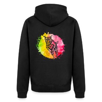Boxeur - Veste à capuche bio Premium Unisexe - noir - Dos - Nico (187cm)