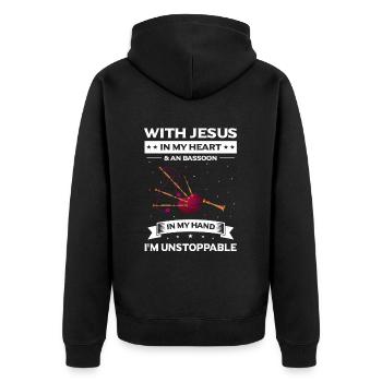 Conception de cornemuse pour Scotland Pride et cornemuse - Veste à capuche bio Premium Unisexe - noir - Dos - Nico (187cm)