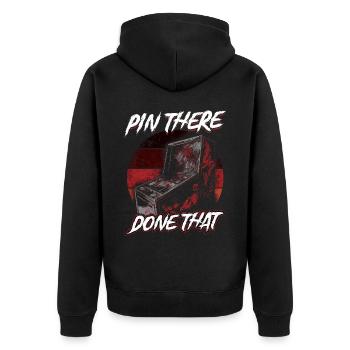 Pin There Done That - Pinball - Veste à capuche bio Premium Unisexe - noir - Dos - Nico (187cm)