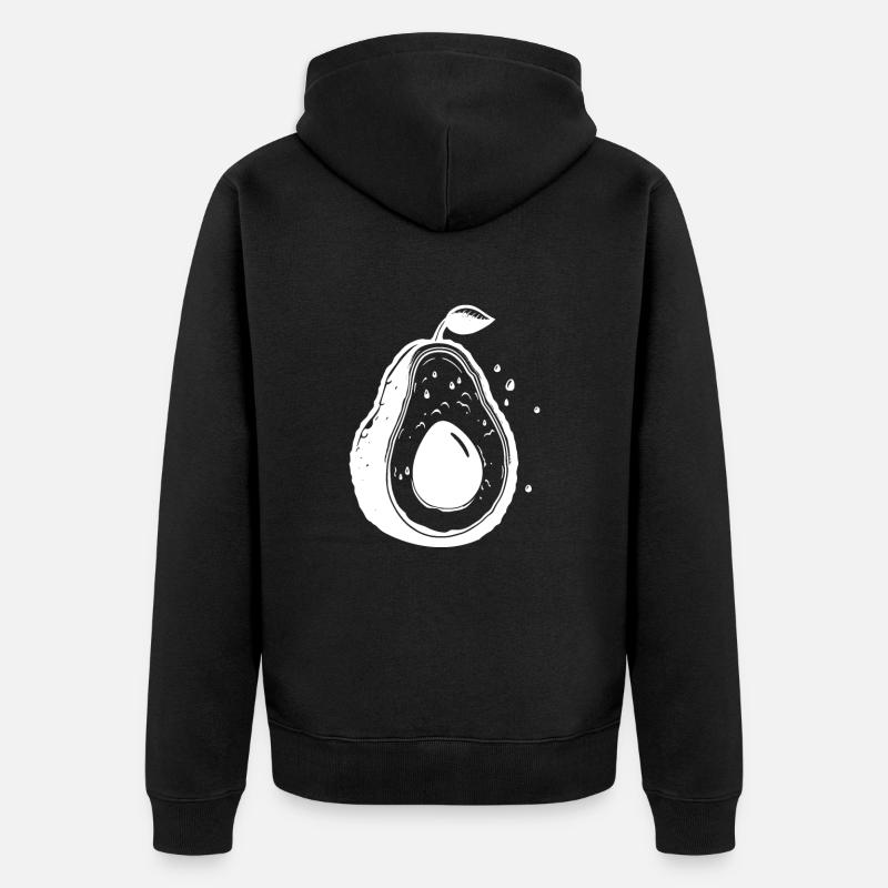 Avocat - Veste à capuche bio Premium Unisexe - noir