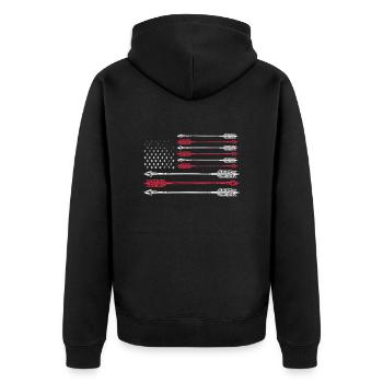 Archerie - Veste à capuche bio Premium Unisexe - noir - Dos - Nico (187cm)