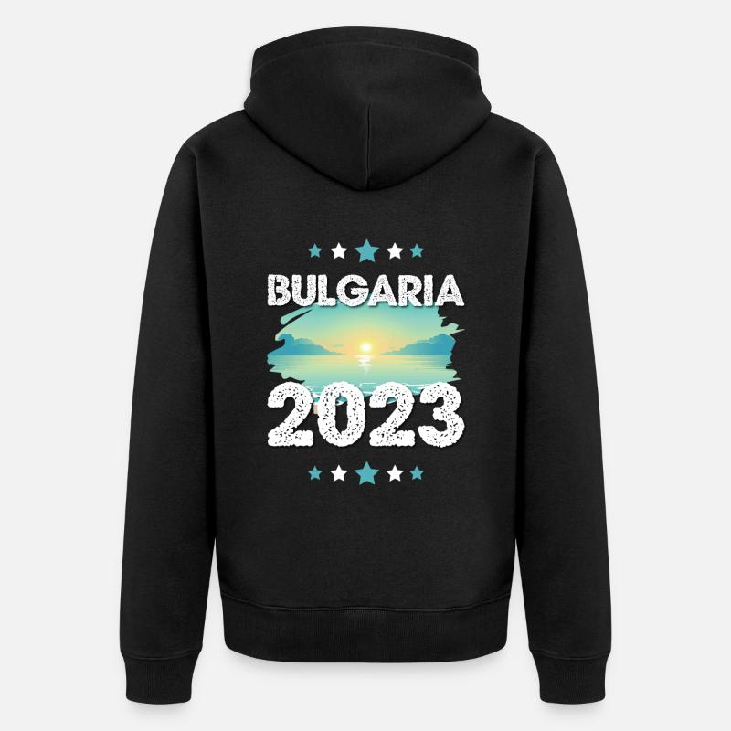 Bulgarie 2023 - Veste à capuche bio Premium Unisexe - noir