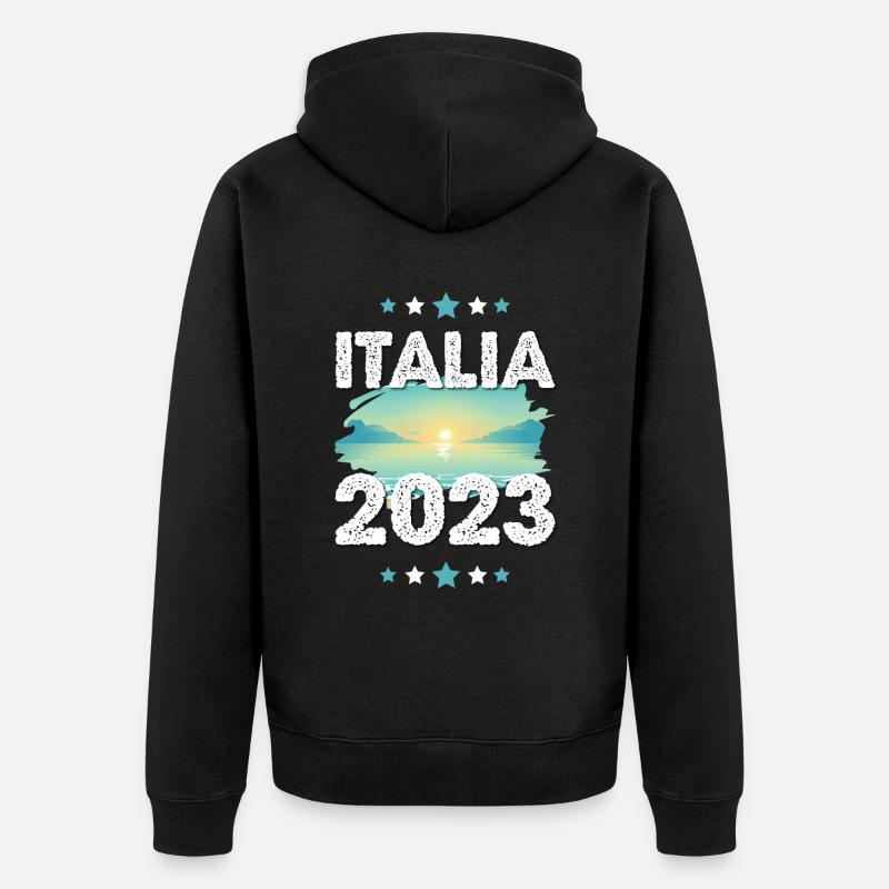 Italie 2023 - Veste à capuche bio Premium Unisexe - noir