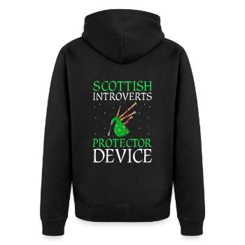 Conception de cornemuse pour Scotland Pride et cornemuse - Veste à capuche bio Premium Unisexe - noir - Dos - Nico (187cm)