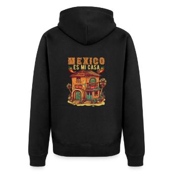 Mexico Beach Holiday by the Sea Design Beach Motif - Veste à capuche bio Premium Unisexe - noir - Dos - Nico (187cm)