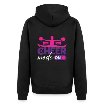 Mode Cheerleading Cheer sur Loves Cheering Dancer - Veste à capuche bio Premium Unisexe - noir - Dos - Nico (187cm)