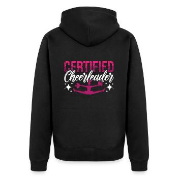 Cheerleading Certified Cheerleader Cheering Dancer - Veste à capuche bio Premium Unisexe - noir - Dos - Nico (187cm)