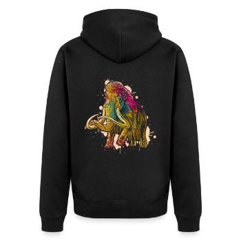 Mammouth - Veste à capuche bio Premium Unisexe - noir - Dos - Nico (187cm)