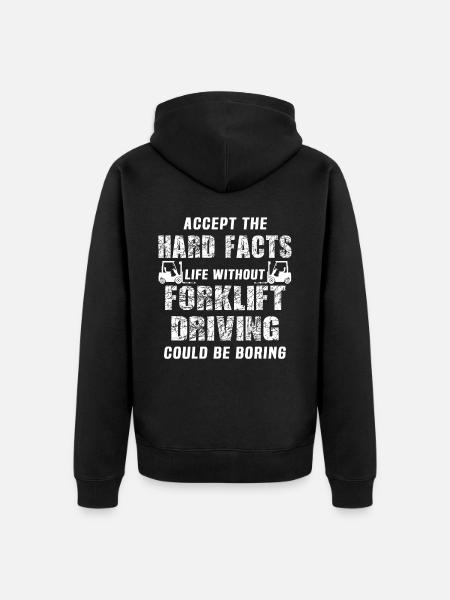 Gabelstapler Staplerfahrer - Unisex Premium Bio Zip Hoodie - Schwarz