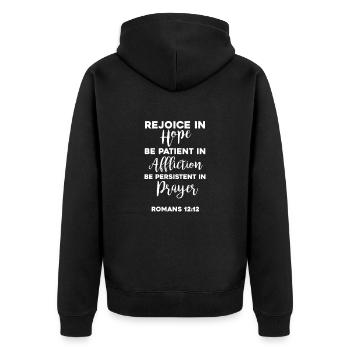 Bible Bible Versets chrétiens Don de Jésus - Veste à capuche bio Premium Unisexe - noir - Dos - Nico (187cm)