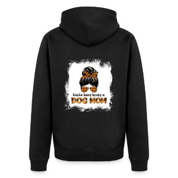 un peu occupé à être une maman chien Boxer - Veste à capuche bio Premium Unisexe - noir - Dos - Nico (187cm)