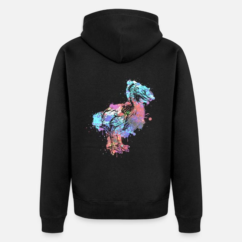Dodo - Unisex Premium Bio Zip Hoodie - Schwarz