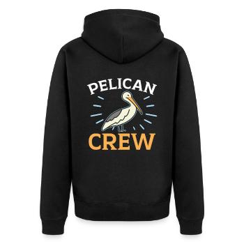 Amoureux des oiseaux Animal volant Ornithologie Pelicans - Veste à capuche bio Premium Unisexe - noir - Dos - Nico (187cm)