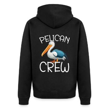 Amoureux des oiseaux Animal volant Ornithologie Pelicans - Veste à capuche bio Premium Unisexe - noir - Dos - Nico (187cm)