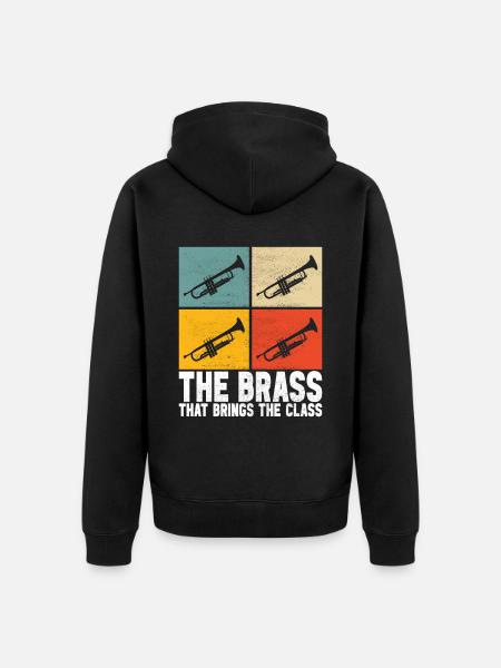 Trumpet Trumpet Player - Unisex Premium Organic Zip Hoodie - black