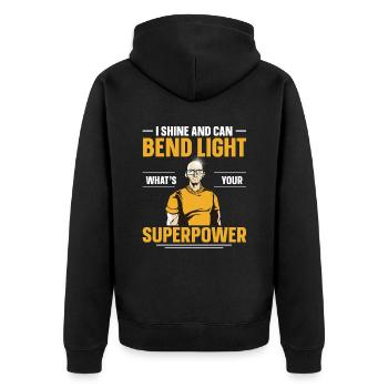 Being Bald Bald Guy With A Beard Bald Dad - Unisex Premium Organic Zip Hoodie - black - Back - Nico (187cm)